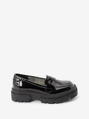 Schwarz - Klobige Loafers für die Schule - Bild 3 von 7