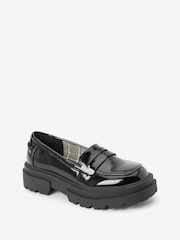 Schwarz - Klobige Loafers für die Schule - Bild 5 von 7