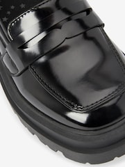 Schwarz - Klobige Loafers für die Schule - Bild 7 von 7