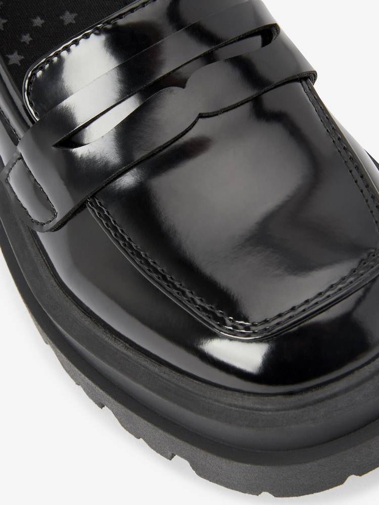 Schwarz - Klobige Loafers für die Schule - Bild 7 von 7 Schwarz - Klobige Loafers für die Schule - Bild 7 von 7