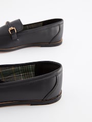 Black Leather Chain Loafers - Image 4 of 5