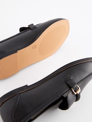 Black Leather Chain Loafers - Image 5 of 5