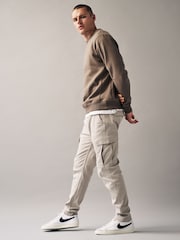 Light Stone Slim Fit Cotton Stretch Cargo Trousers - Image 3 of 7