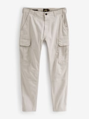 Light Stone Slim Fit Cotton Stretch Cargo Trousers - Image 6 of 7