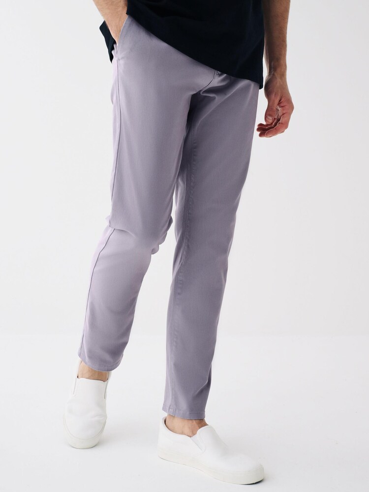 Lilac Purple Slim Stretch Chino Trousers - Image 1 of 8