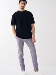 Lilac Purple Slim Stretch Chino Trousers - Image 3 of 8