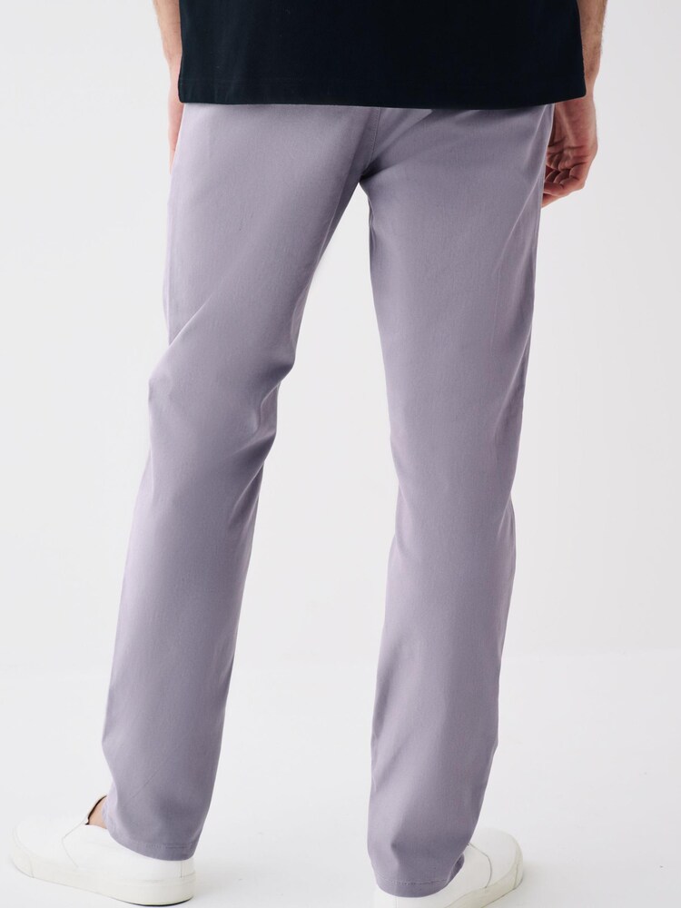 Violet lilas - mince - Pantalon chino stretch coupe slim - Image 4 of 8