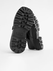 Black Chunky Monk Strap Shoes - Image 5 of 12