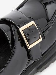 Black Chunky Monk Strap Shoes - Image 8 of 12