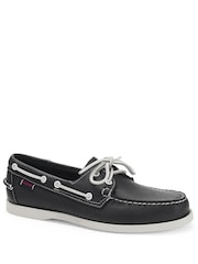 Sebago Blue Docksides Portland Leather Boat Shoes - Image 1 of 3