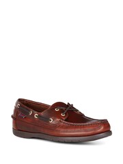 Sebago Brown Schooner Waxed Leather Boat Shoes - Image 1 of 3