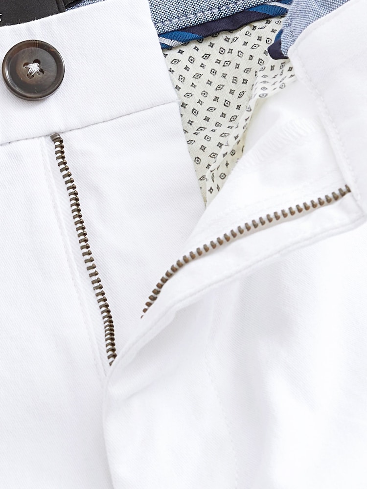 Blanco - Corte slim - Chinos elásticos - Imagen 7 de 7