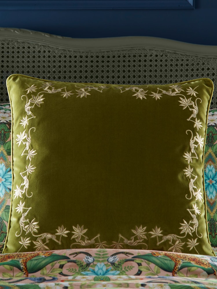 Wedgwood Green Sapphire Garden Cushion - Image 1 of 3