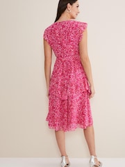 Phase Eight Pink Breesha Printe Dress - Image 2 of 6