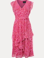 Phase Eight Pink Breesha Printe Dress - Image 6 of 6