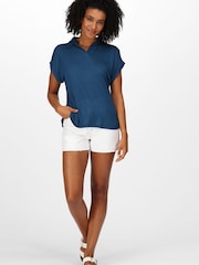 Regatta Blue Lupine Collard T-Shirt - Image 1 of 9
