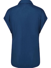 Regatta Blue Lupine Collard T-Shirt - Image 7 of 9