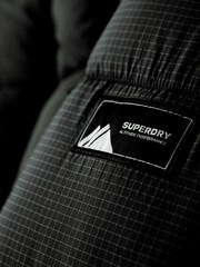 Superdry Black Ripstop Longline Puffer Jacket - Image 6 of 7