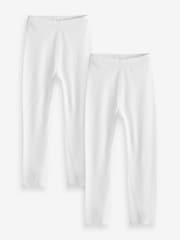 Weiß - 2 hautfreundliche Leggings (9 Monate-12 Jahre) - Bild 1 von 5