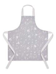 Catherine Lansfield Grey Meadowsweet 100% Cotton Floral Apron - Image 3 of 3