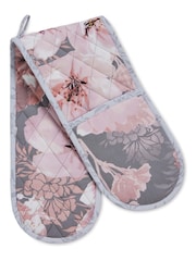 Catherine Lansfield Grey Dramatic Floral Double Oven Glove - Image 2 of 3
