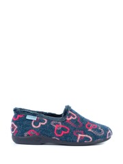 Lunar Blue Heart Full Slippers - Image 2 of 5
