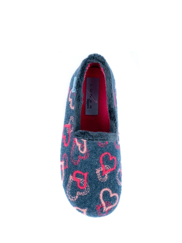 Lunar Blue Heart Full Slippers - Image 5 of 5