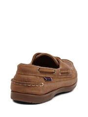 Sebago Brown Schooner Vintage Leather Boat Shoes - Image 2 of 3