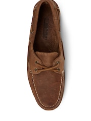 Sebago Brown Schooner Vintage Leather Boat Shoes - Image 3 of 3