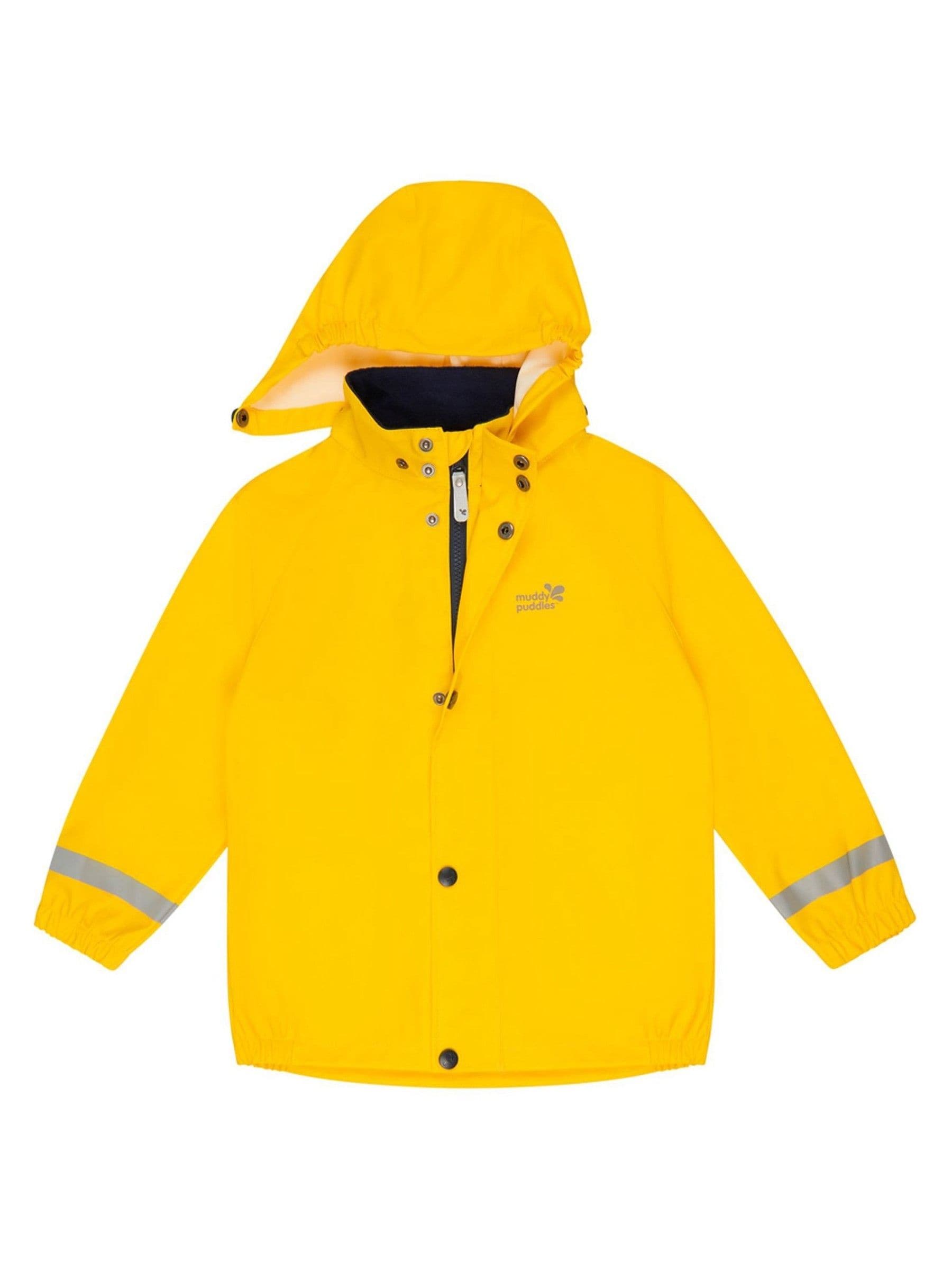 Muddy Puddles Yellow Recycled Rainy Day Waterproof Jacket