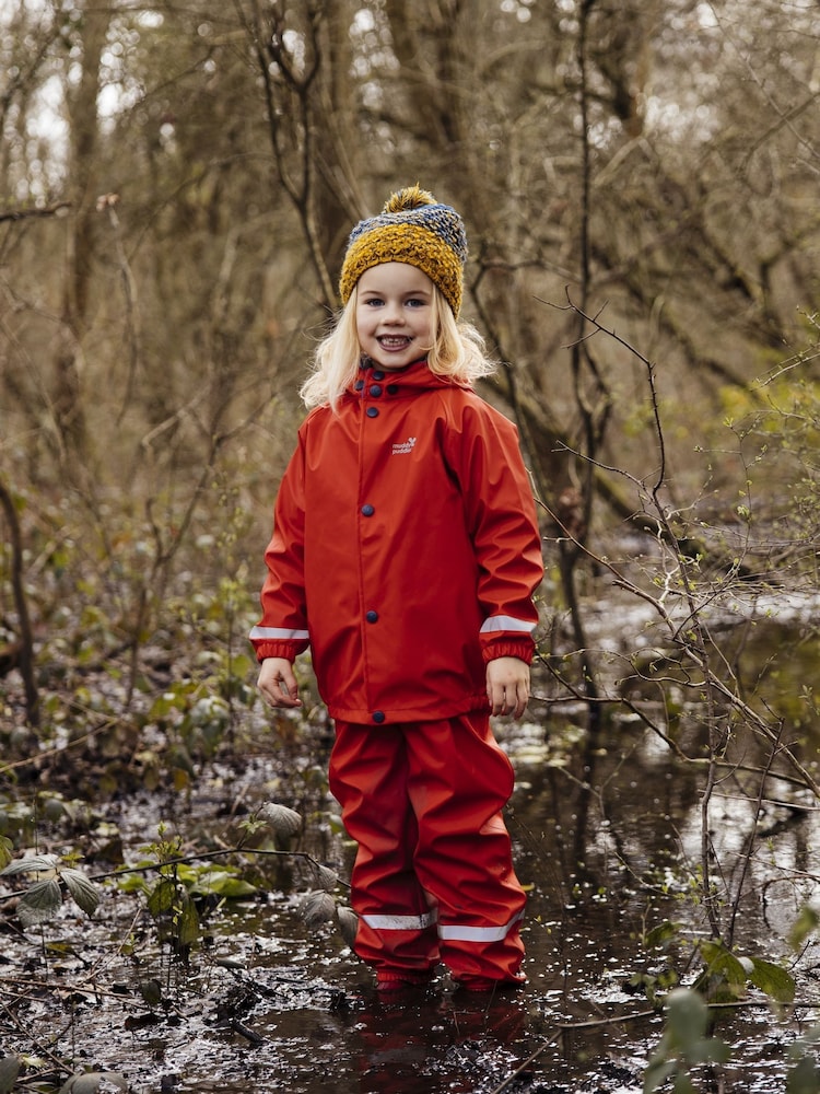 أحمر - سترة مضادة للماء Rainy Day من Muddy Puddles - صورة 1 من 5