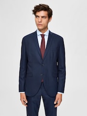 Selected Homme Blue State Flex Slim Suit Jacket - Image 1 of 7