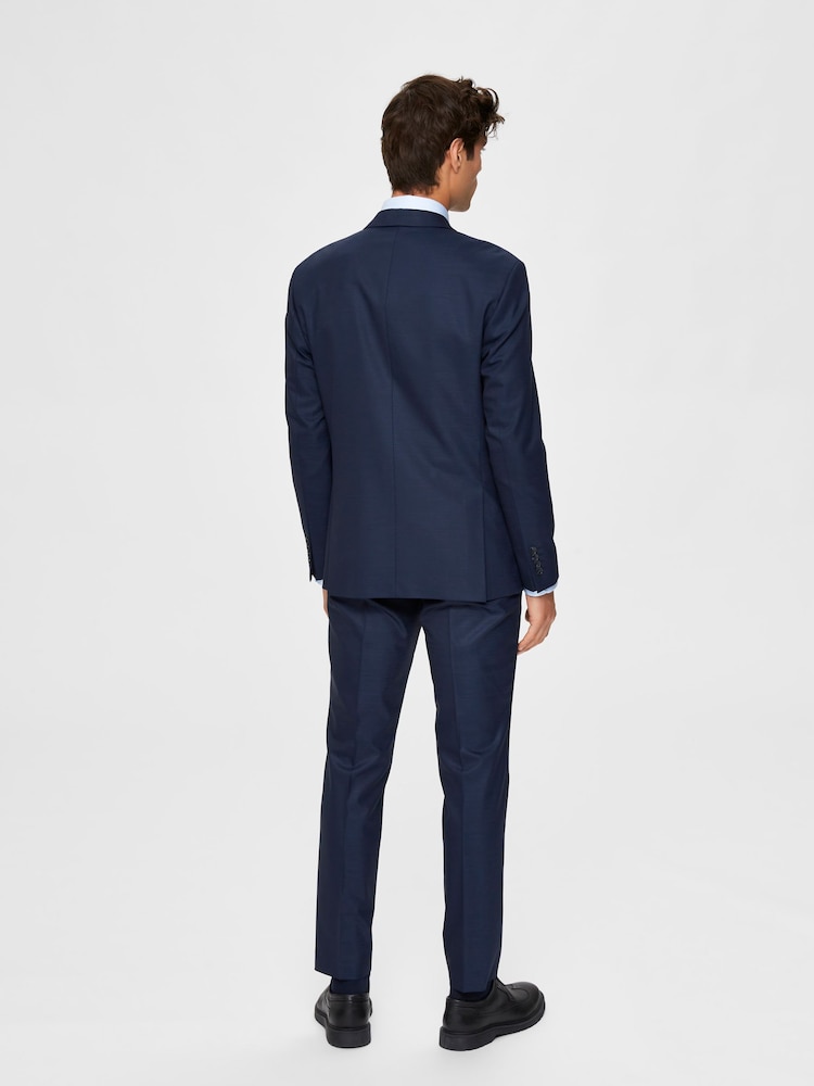 Selected Homme Blue State Flex Slim Suit Jacket - Image 2 of 7