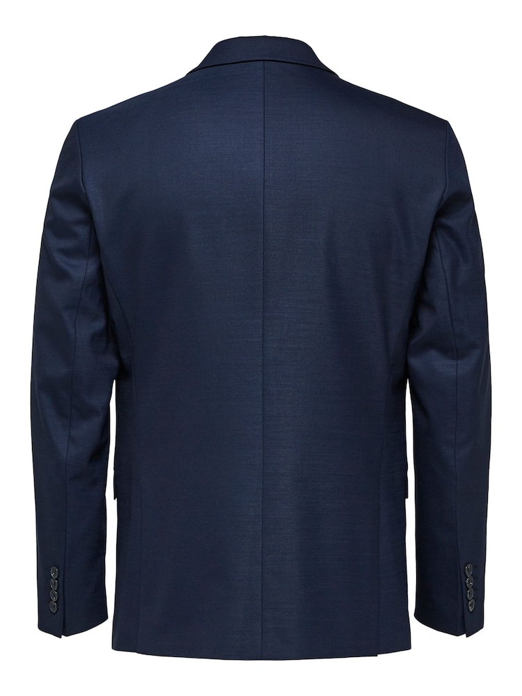 Selected Homme Blue State Flex Slim Suit Jacket - Image 7 of 7