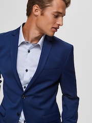 Синий блейзер узкого кроя Selected Homme Bill - Image 4 of 7