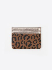 Caroline Gardner Tan Leopard Card Holder - Image 1 of 1