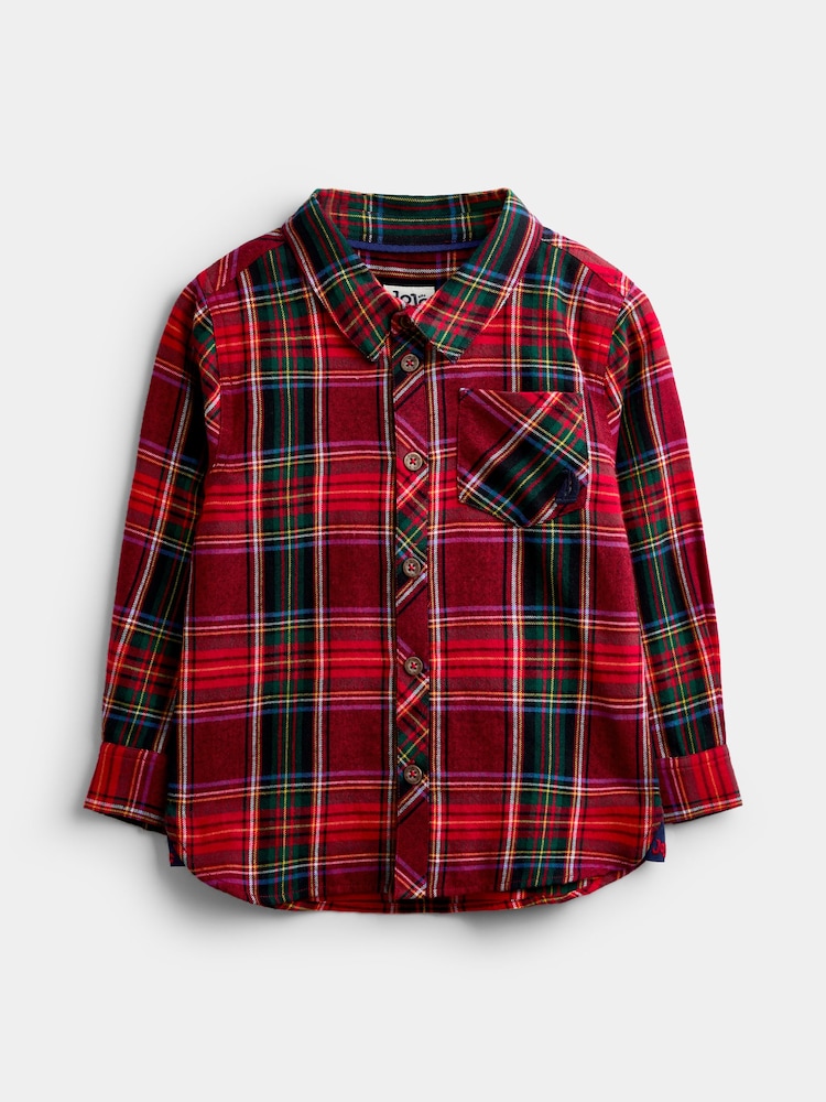 JoJo Maman Bébé Tartan Shirt - صورة 2 من 5 JoJo Maman Bébé Tartan Shirt - صورة 2 من 5