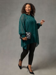 Live Unlimited Green Burnout Hanky Hem Shirt - Image 3 of 5