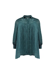 Live Unlimited Green Burnout Hanky Hem Shirt - Image 5 of 5