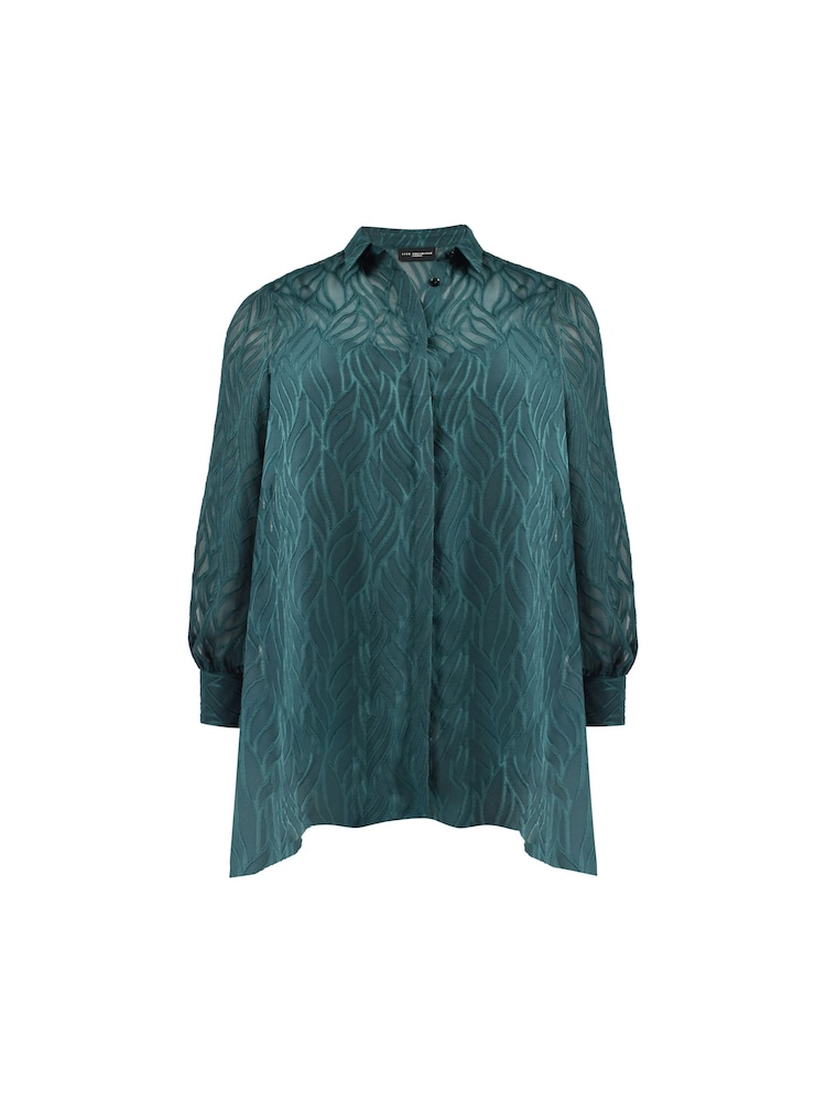 Live Unlimited Green Burnout Hanky Hem Shirt - Image 5 of 5 Live Unlimited Green Burnout Hanky Hem Shirt - Image 5 of 5