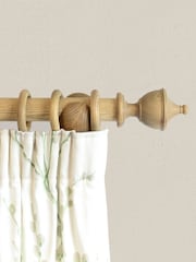 Laura Ashley Washed Oak Haywood Curtain Pole - Image 1 of 3