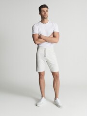 Reiss Soft Grey Tyne Jersey Shorts - Image 1 of 6