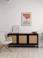 Koble Black Mia Smart Rattan Sideboard - Image 1 of 6