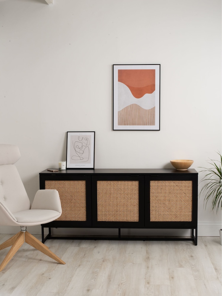 Koble Black Mia Smart Rattan Sideboard - Image 1 of 6