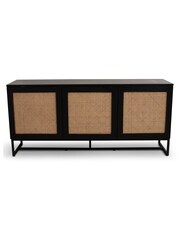 Koble Black Mia Smart Rattan Sideboard - Image 2 of 6