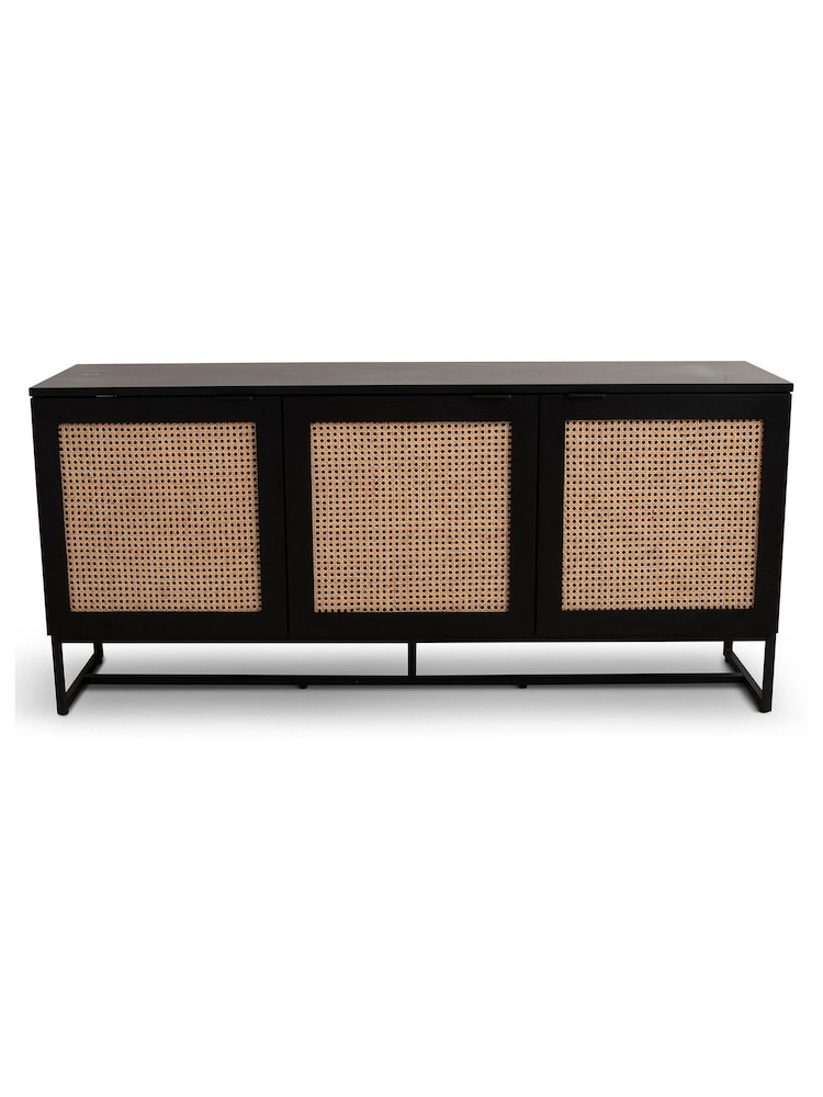 Koble Black Mia Smart Rattan Sideboard - Image 2 of 6