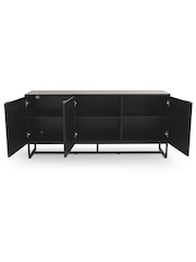 Koble Black Mia Smart Rattan Sideboard - Image 3 of 6