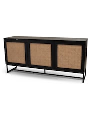 Koble Black Mia Smart Rattan Sideboard - Image 4 of 6