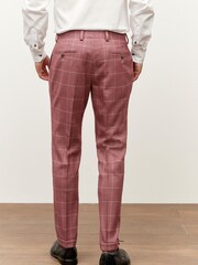 Pink Check Skinny Fit Suit: Trousers - Image 2 of 6