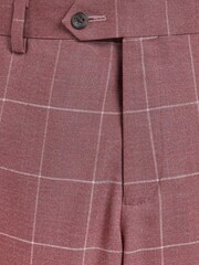 Pink Check Skinny Fit Suit: Trousers - Image 5 of 6